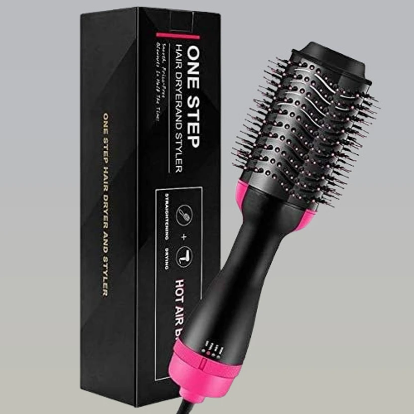 POLYGON oneestep97 Hair Dryer (1000 W, black and pink)
