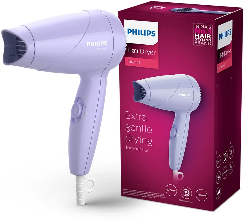PHILIPS 8144/46 Hair Dryer (1000 W, Light Purple)