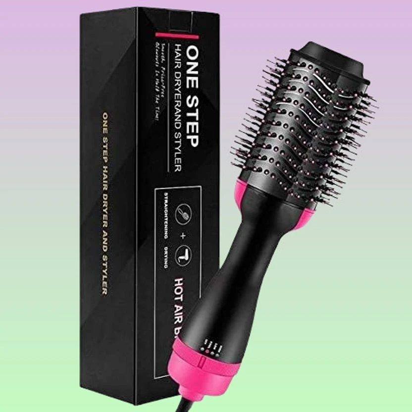Hair Dryers POLYGON oneestep186 Hair Dryer (1000 W, black and pink)
