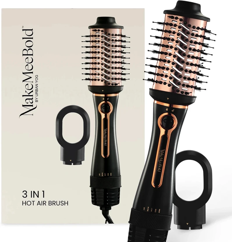 Hair Straighteners URBANYOG 3 in 1 Hot Air Brush for Women | One Step Dryer, Volumiz...more