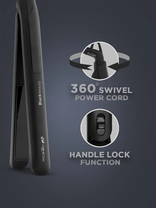 IKONIC ME IKP-BB Black Beauty Hair Straightener (Black)