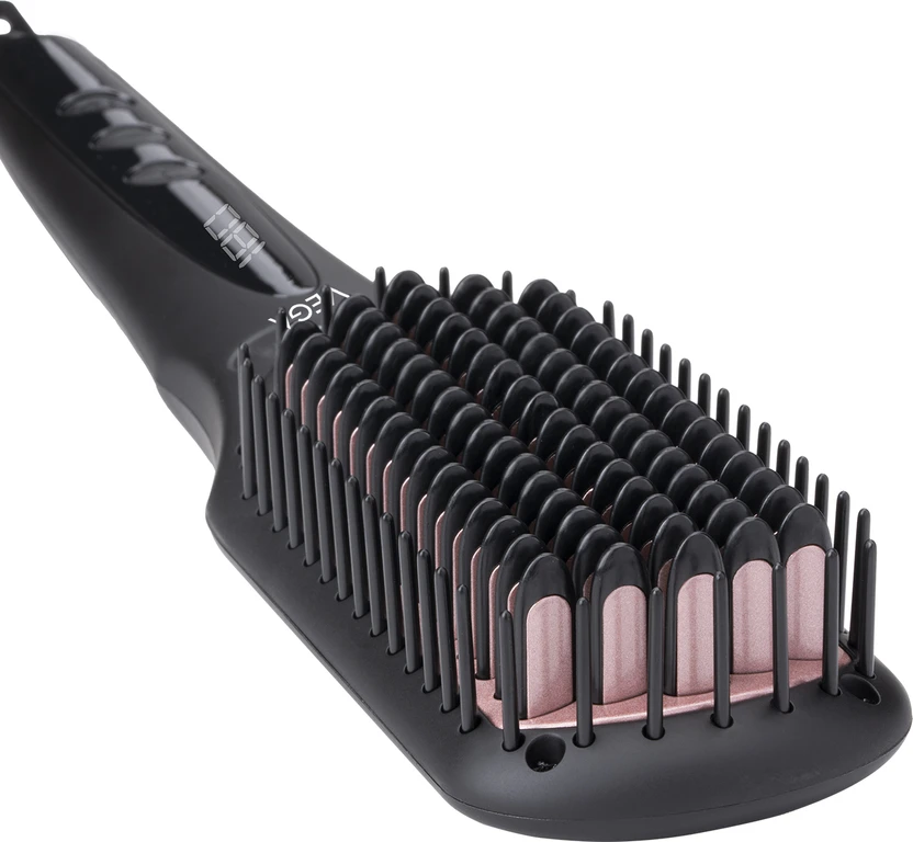 Hair Straighteners VEGA Black Shine Hair Straightening Brush for Women VHSB-04 Hair ...more
