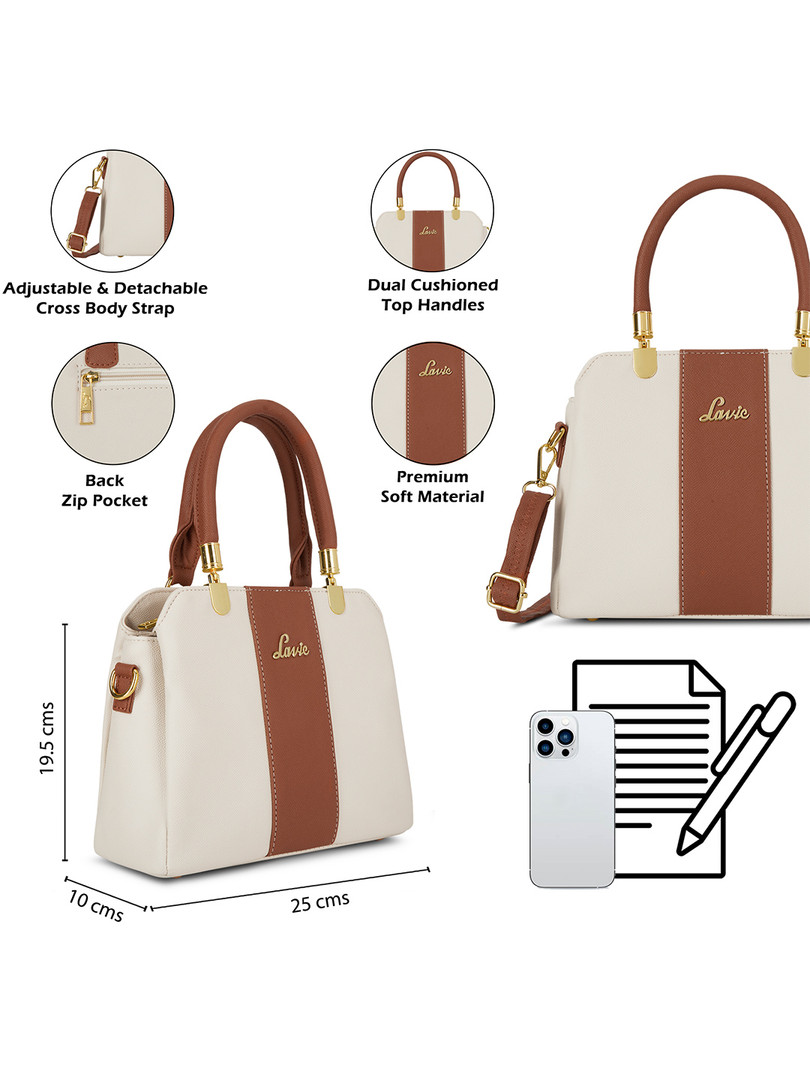 Lavie Colourblocked Structured Satchel