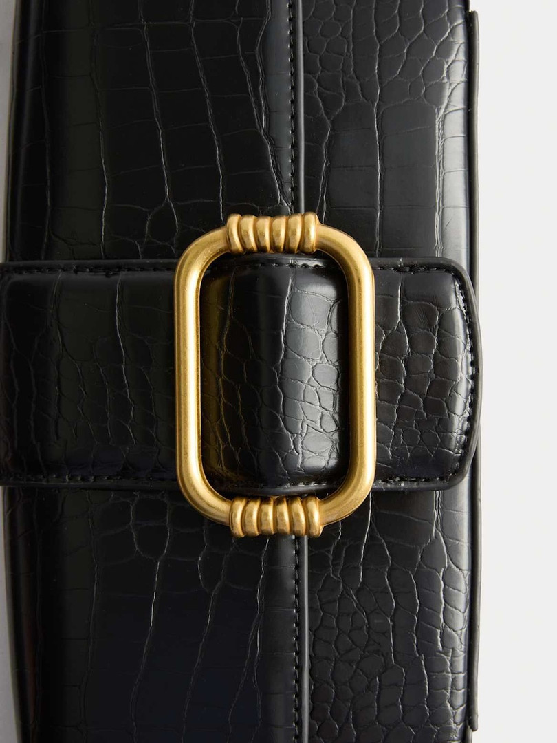 Marks & Spencer Faux Leather Croc Effect Baguette Bag