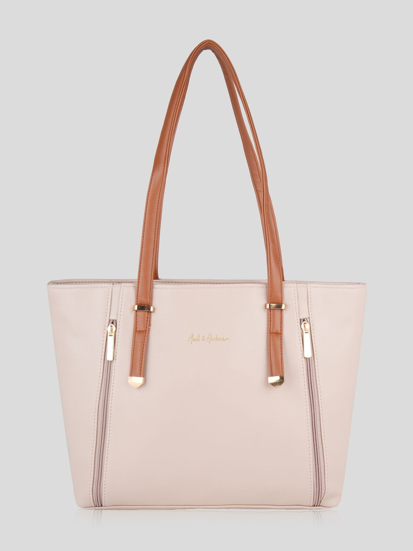 Mast & Harbour PU Structured Tote Bag