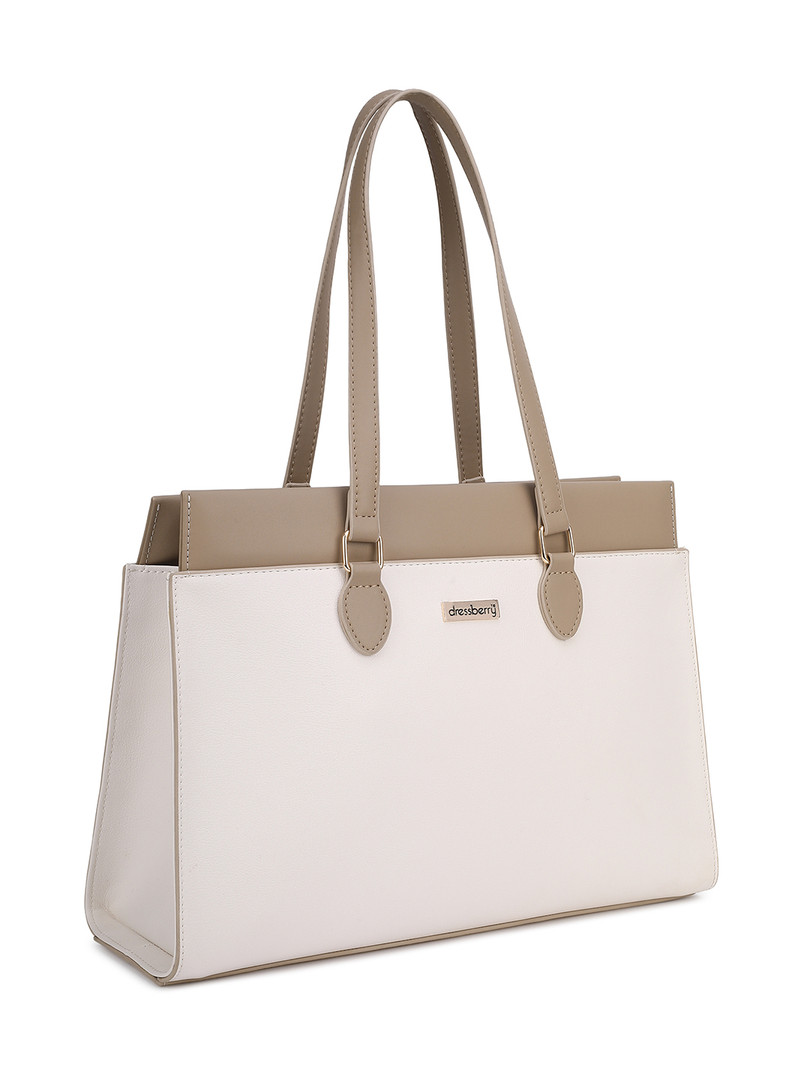DressBerry Textured Shopper Shoulder Bag