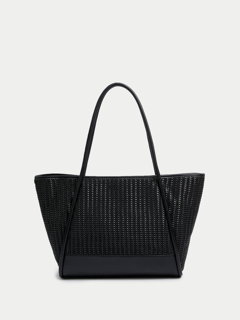 Handbags Marks & Spencer Faux Leather Woven Structured Tote Bag