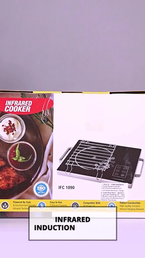 WeGREET 2400 W Induction Cooktop Touch Panel, Push Button, Jog Di...more