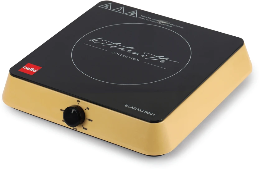 Cello 1800 W Induction Cooktop Jog Dial (Gold, Induction Cooker B...more
