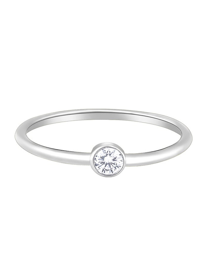 GIVA 925 Sterling Silver Rhodium-Plated Zircon-Studded Queen Of Venus Finger Ring