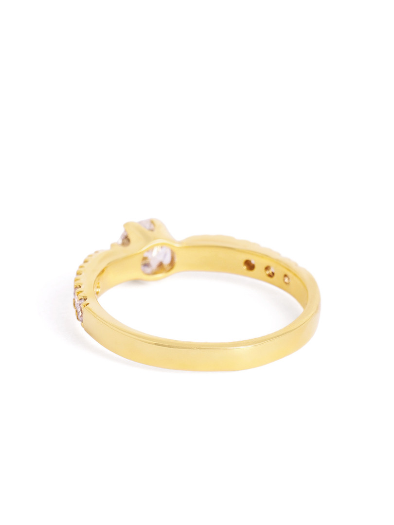 MAEJOY Solitaire Lab grown diamond 92.5 Sterling Silver 18KT Rhodium plated Ring