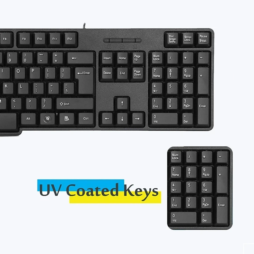 ZEBRONICS Zeb-K20 / Zeb-K65 Wired USB Standard Desktop Keyboard C...more