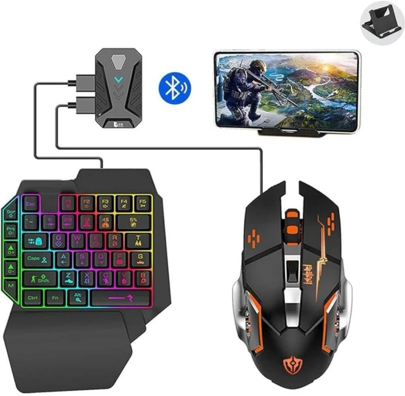 Playtastic Bluetooth Gaming Keyboard & Mouse Convertor For Smartp...more