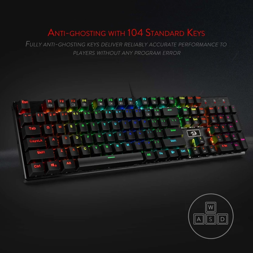 Redragon K556 Wired USB Standard Gaming Keyboard Compatible with ...more