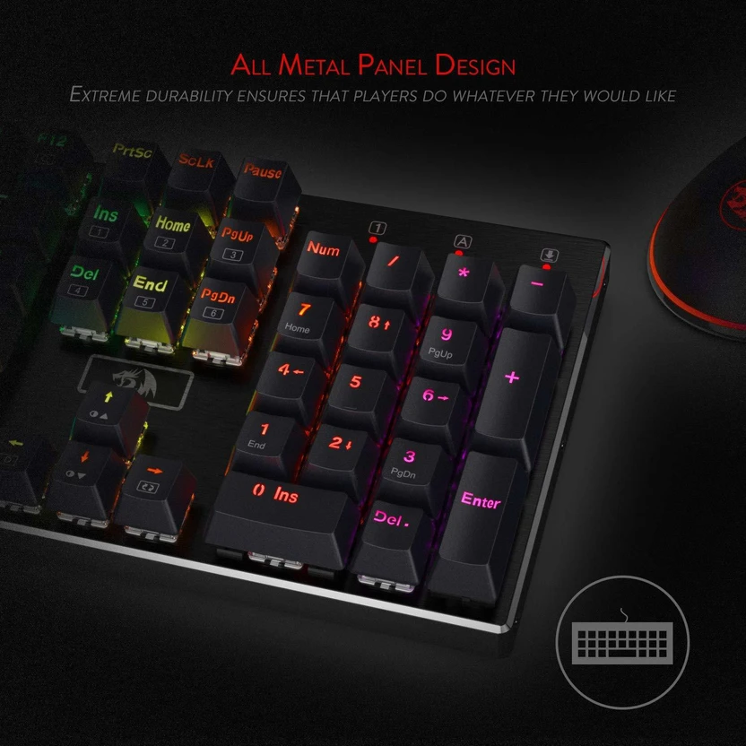 Redragon K556 Wired USB Standard Gaming Keyboard Compatible with ...more