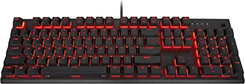 Corsair K60 PRO RED LED Wired USB Standard Gaming Keyboard Compat...more