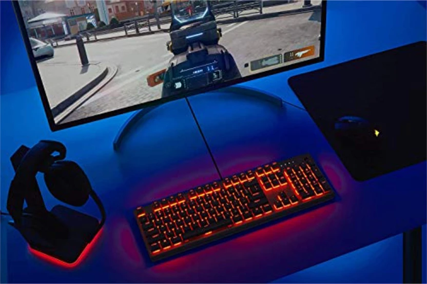 Corsair K60 PRO RED LED Wired USB Standard Gaming Keyboard Compat...more