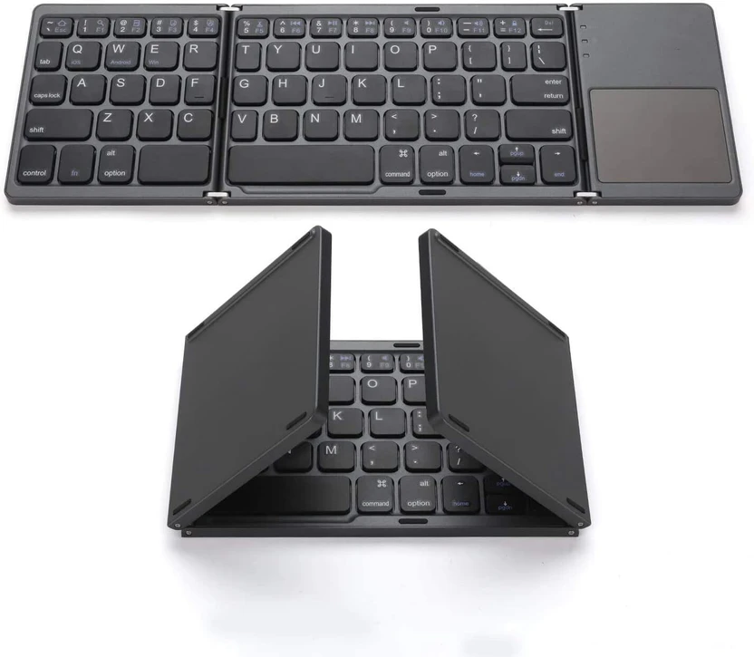 microware B033 Mini Folding Keyboard Bluetooth Foldable Wireless ...more