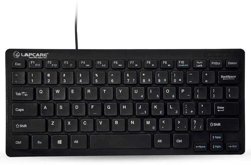 LAPCARE D-Lite Plus Wired Black Wired USB Laptop-size Desktop Key...more