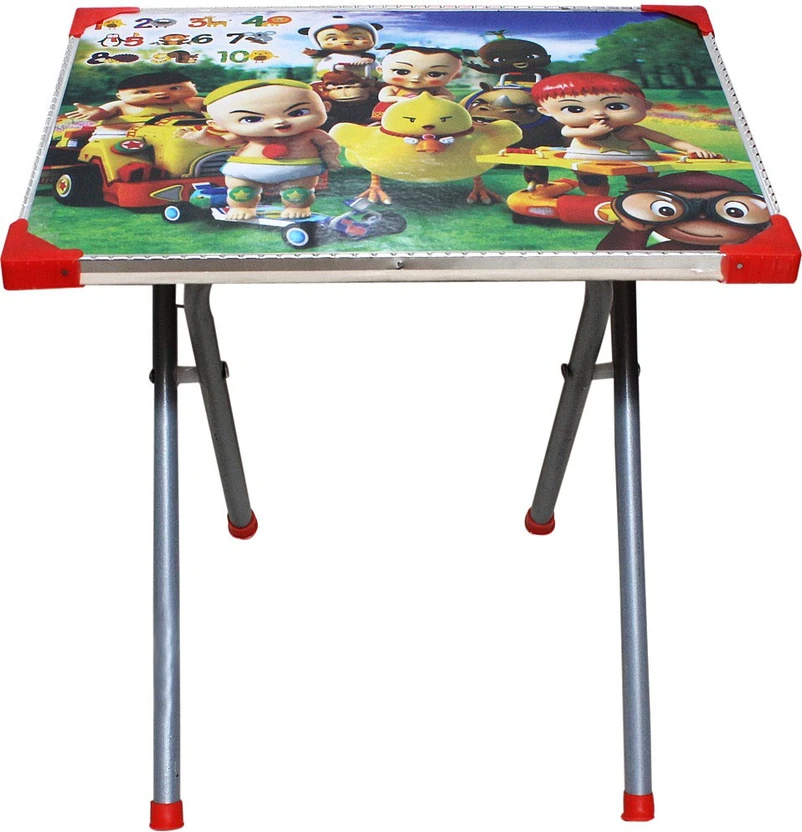 ckone global Metal Study Table (Finish Color - RED, Pre-assembled...more