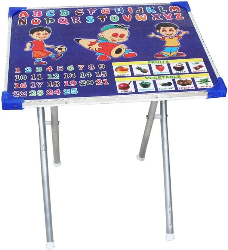 Rudra creations Metal Study Table (Finish Color - BLUE, Pre-assem...more