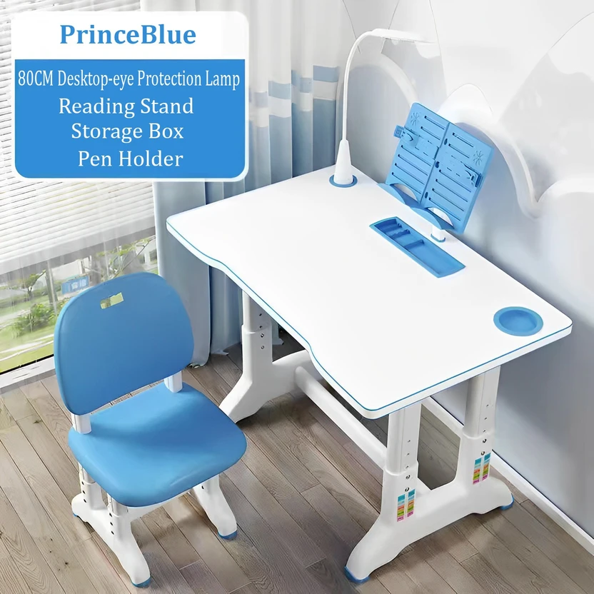 SYGA Plastic Study Table (Finish Color - Blue, DIY(Do-It-Yourself...more