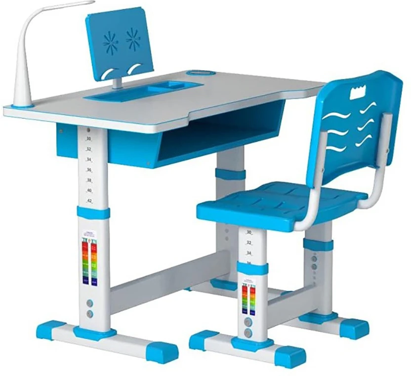 SYGA Plastic Study Table (Finish Color - Blue, DIY(Do-It-Yourself...more