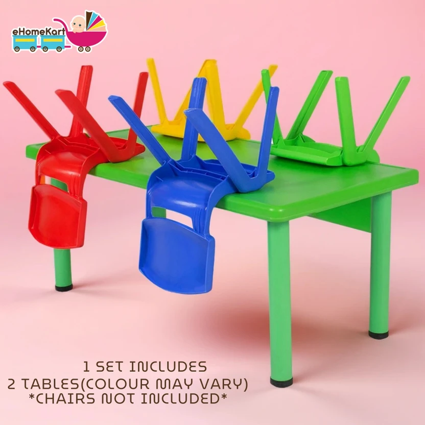 Ehomekart Plastic Activity Table (Finish Color - Multicolor, DIY(...more