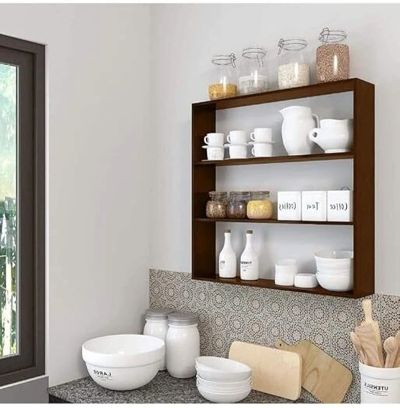 AM MASTER Wall mount kitchen rack/Shelf Engineered Wood Kitchen C...more