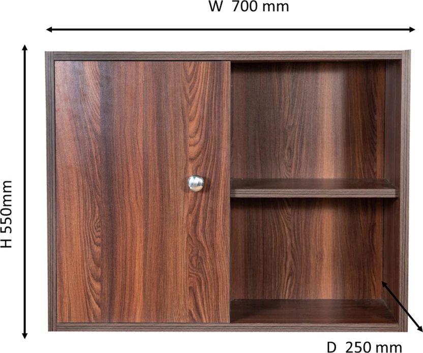 Stymax Engineered Wood Crockery Cabinet (Finish Color - WALNUT, P...more