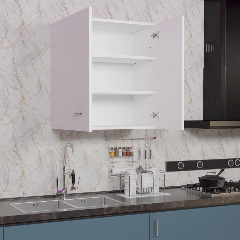 Divysa 2 Door Wall Mounted Kitchen Cabinet for Home & Kitchen, Ba...more