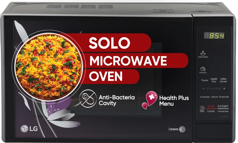 Microwaves LG 20 L with i-wave Technology, Health plus, Indian cuisine Solo ...more