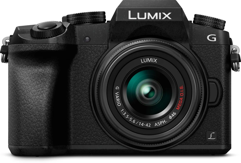 Mirrorless Cameras Panasonic 4K G Series DMC-G7KGW-K Mirrorless Camera with 14-42 Le...more