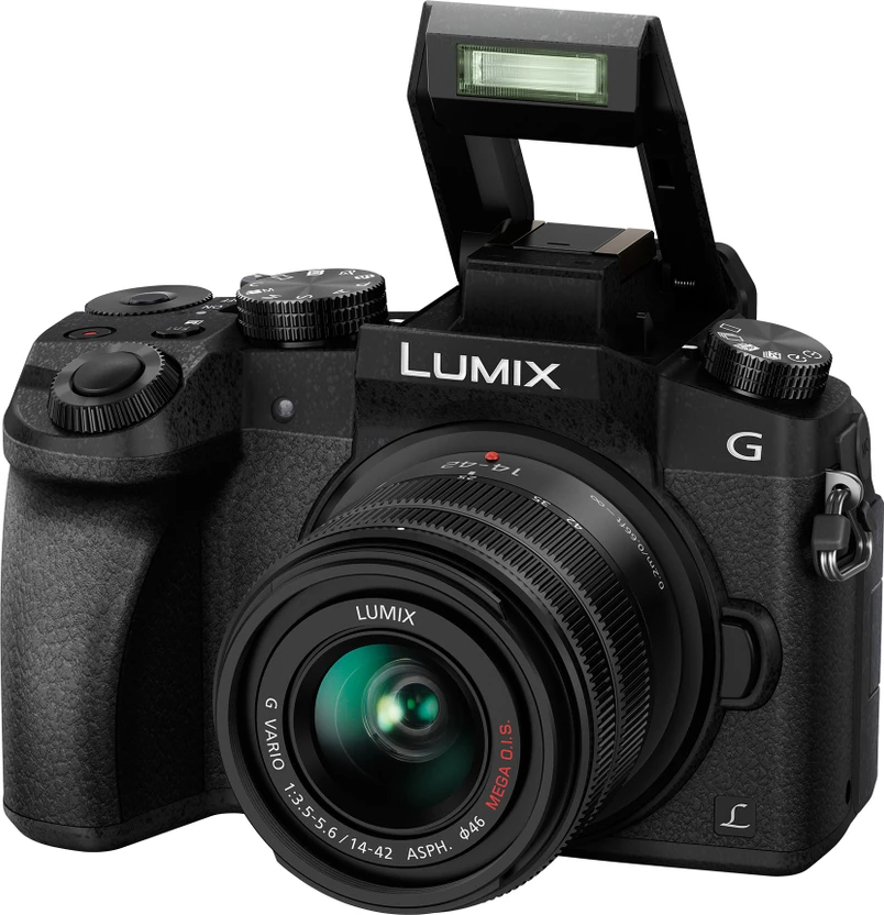 Panasonic 4K G Series DMC-G7KGW-K Mirrorless Camera with 14-42 Le...more