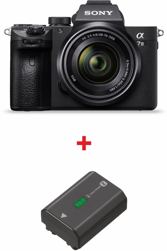 SONY Alpha 7M3K Mirrorless Camera Body with 28-70mm Zoom + Batter...more