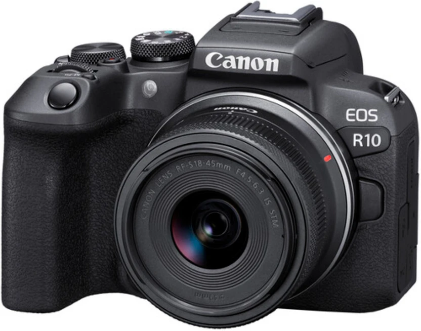 Mirrorless Cameras Canon EOS R10 Mirrorless Camera Body with RF-S 18 - 45 mm f/4.5 -...more