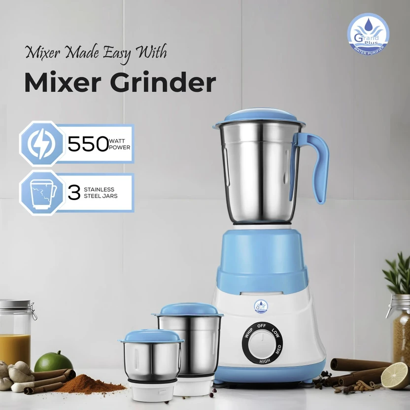 PHILIPS MicroGrind technology 800 W Mixer Grinder (HL7770/00 | 3 ...more