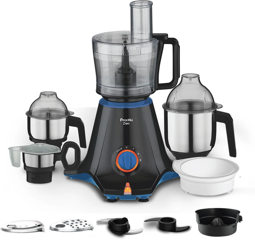 Mixer Grinders Preethi Zion 750 W Juicer Mixer Grinder (Zion MG-227/MG227_ | 4 J...more