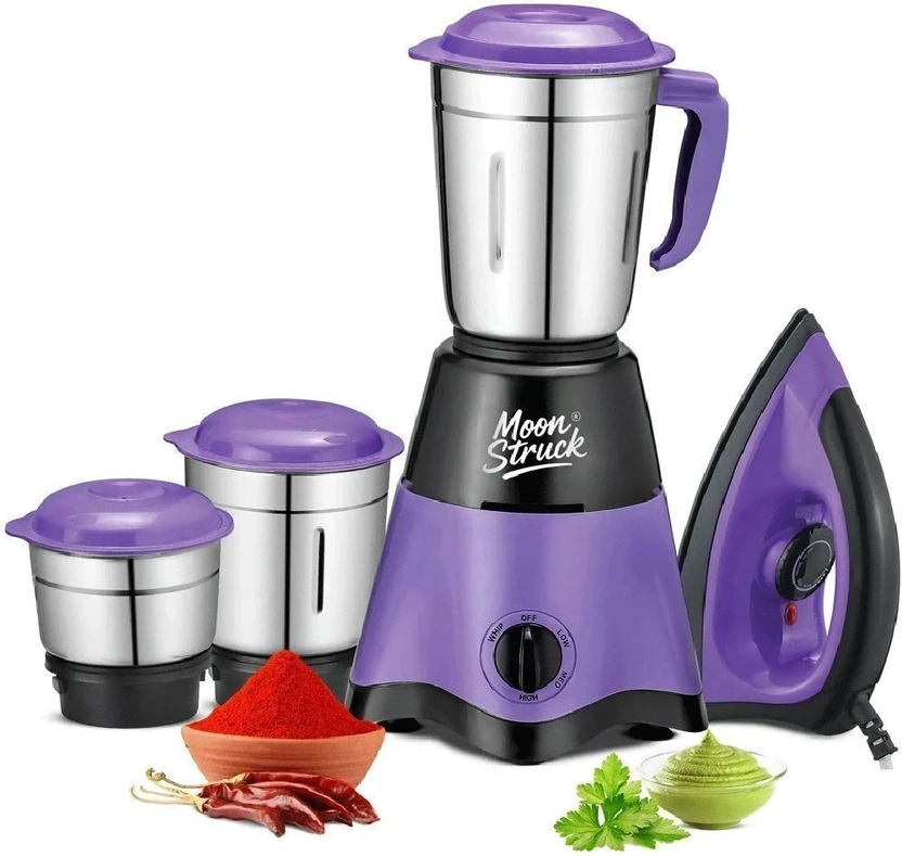 Moonstruck Juicer Mixer Grinder 750 W Juicer Mixer Grinder (Star ...more