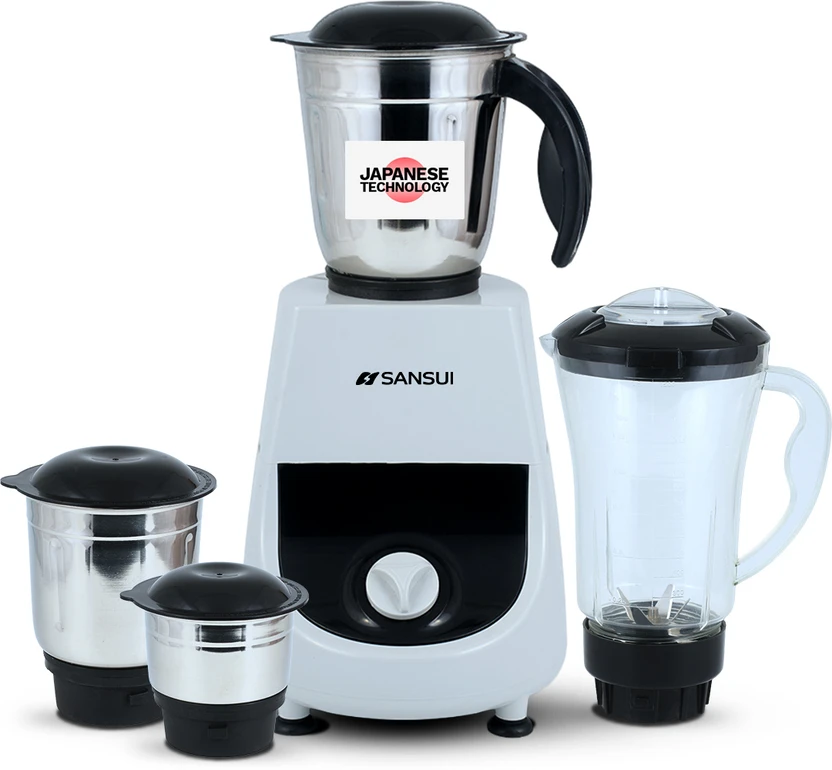 Sansui Plus 500 W Juicer Mixer Grinder (Allure | 4 Jars | Black, ...more