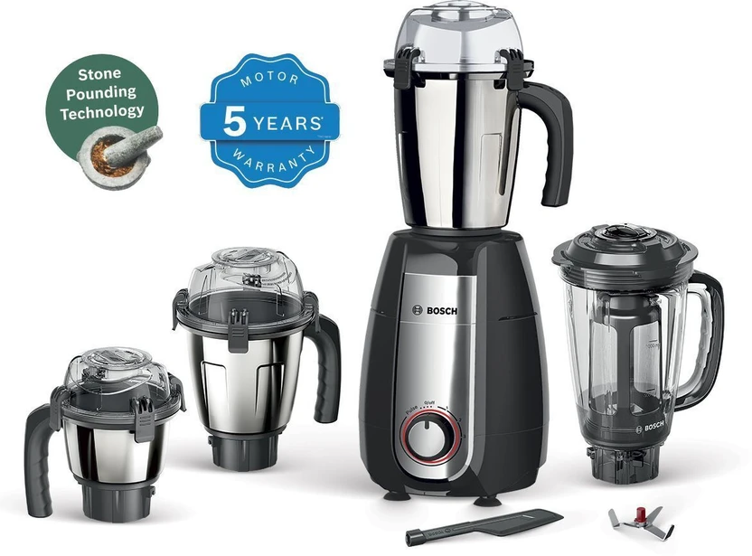 BOSCH Mixer Grinder 1000 W Mixer Grinder (MGM8844BIN | 4 Jars | B...more