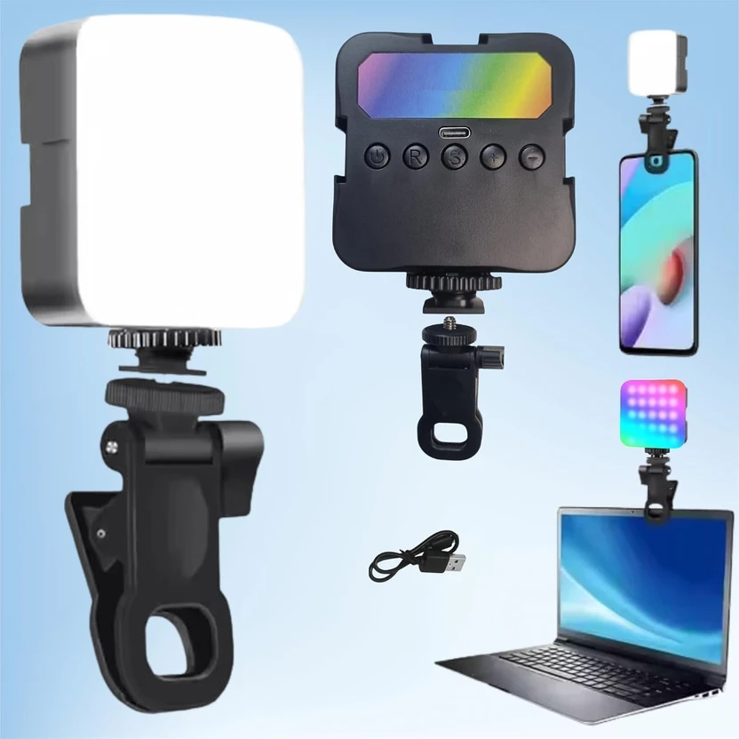 Mobile Accessories FKU Selfie Light Rechargeable 1800mAh Portable Light Mini Clip LE...more