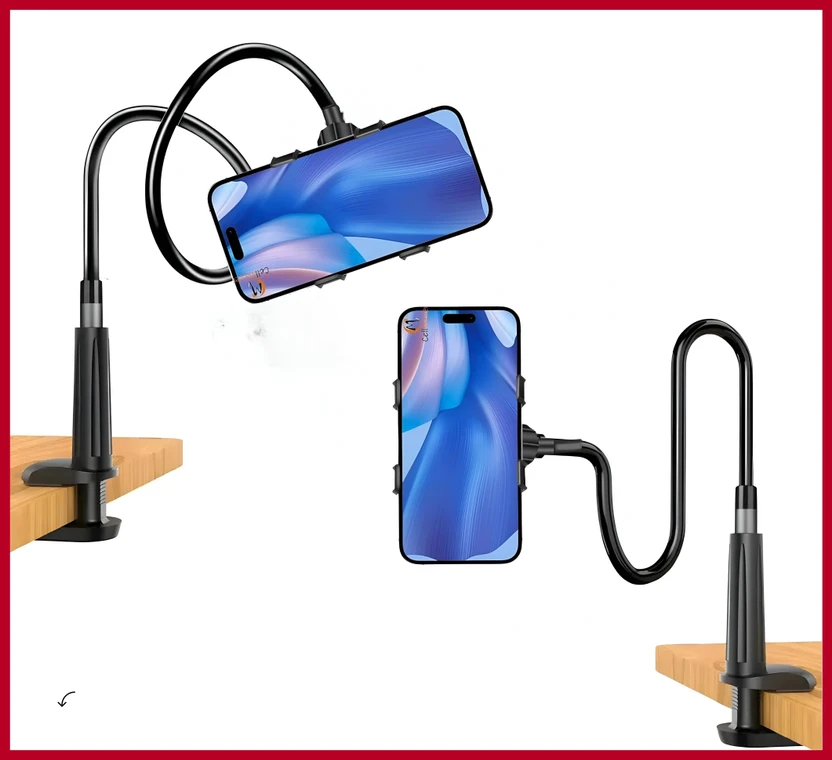 TRUWEL Universal Adjustable Mobile Phone Holder with Flexible Goo...more