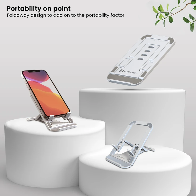 Portronics Modesk 100 Foldable Desktop Tablet & Mobile Holder