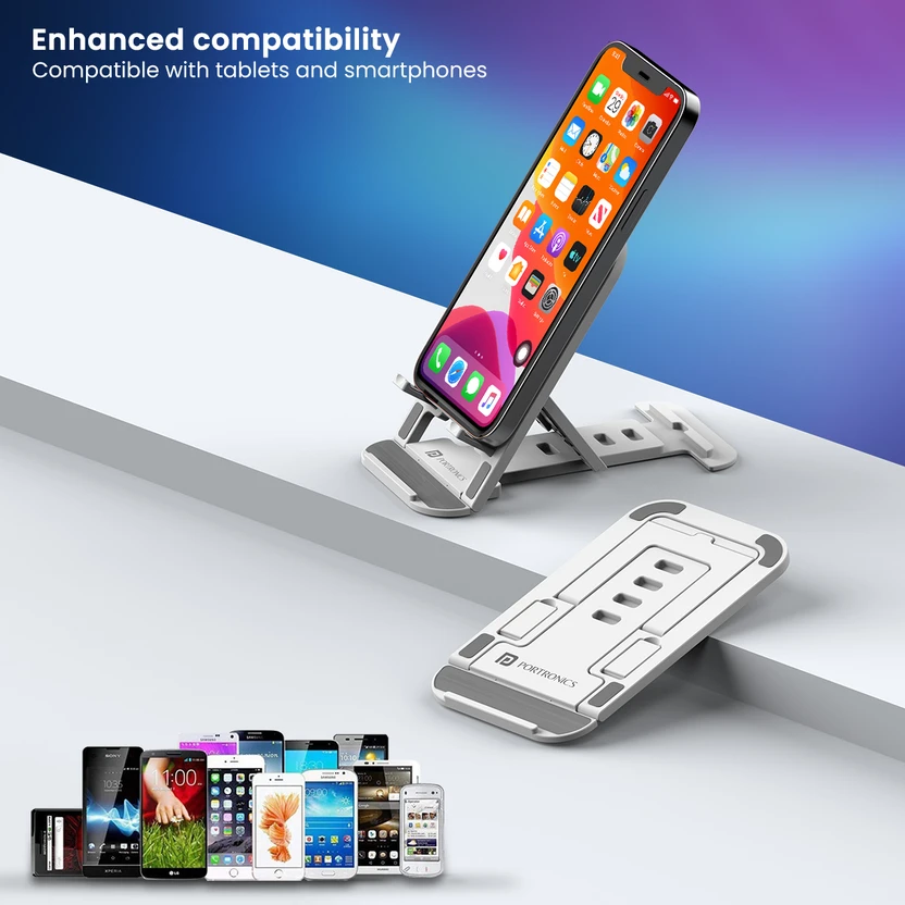 Portronics Modesk 100 Foldable Desktop Tablet & Mobile Holder