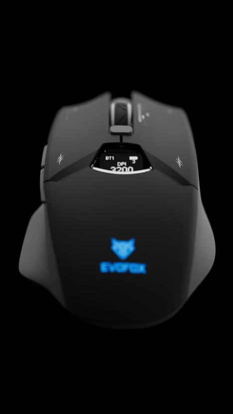 EVOFOX Banshee 2 Tri-Mode 12000 DPI Pixart Sensor LCD Display Pro...more