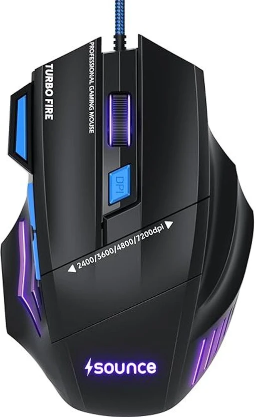 sounce Apex | SNC-APEX-WIRDMUS-BLK Wired Ergonomic Optical  Gamin...more