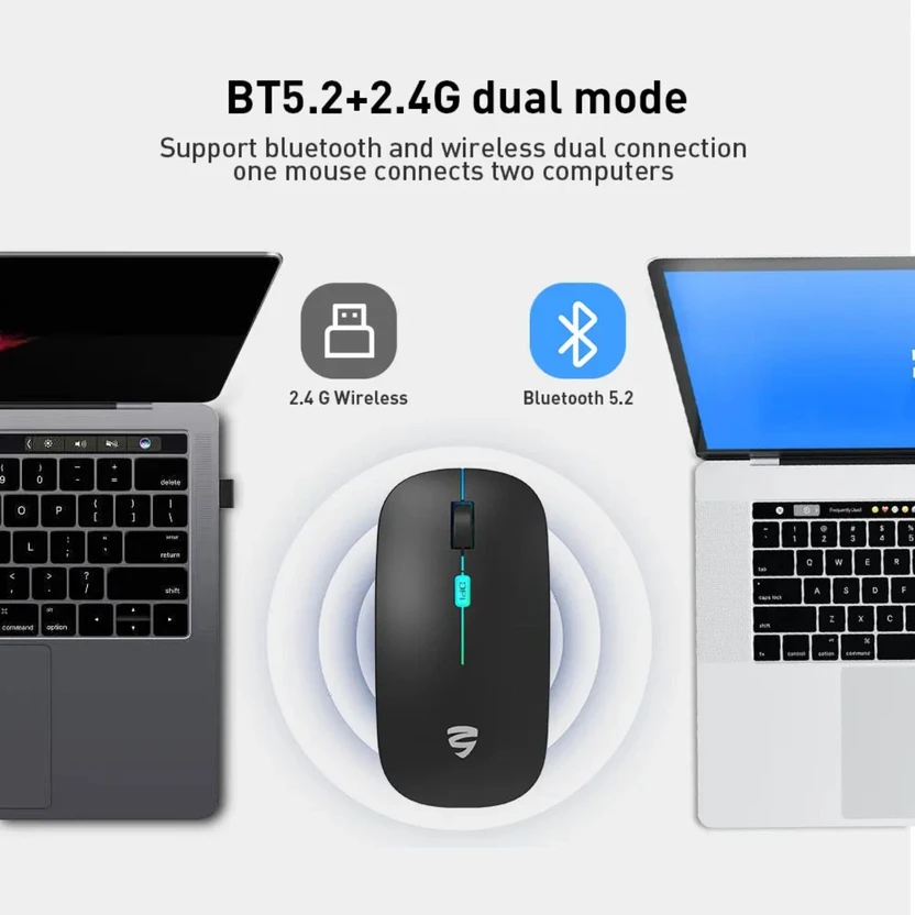 UrbanVolt Ultra Thin Rechargeable Mouse | Type-C Charging | Silen...more