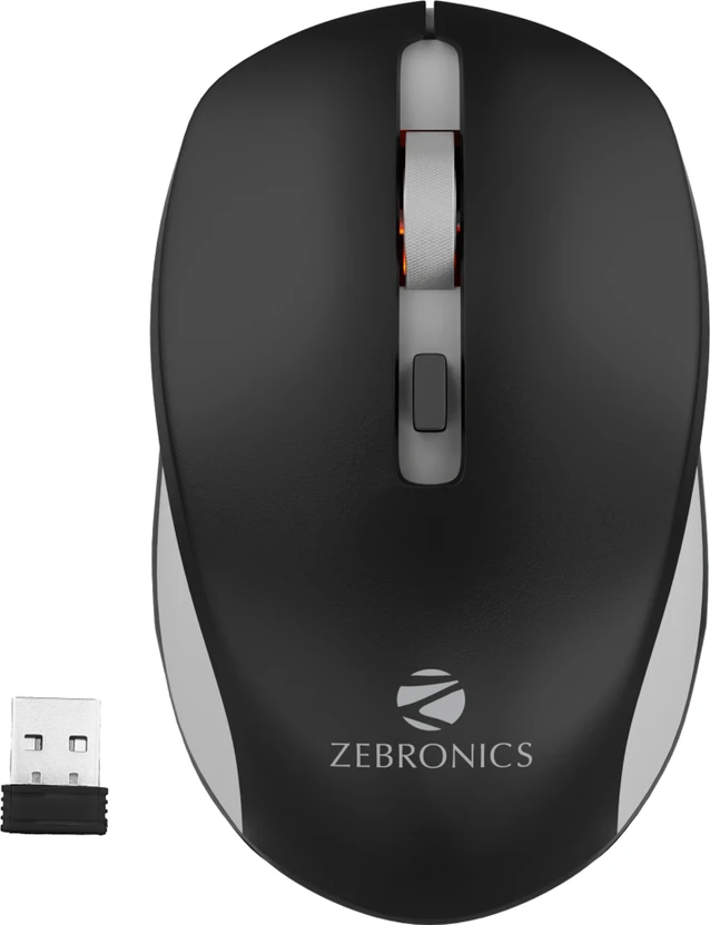 Mouse ZEBRONICS Zeb- Jaguar Wireless Ambidextrous Optical Mouse High Pr...more