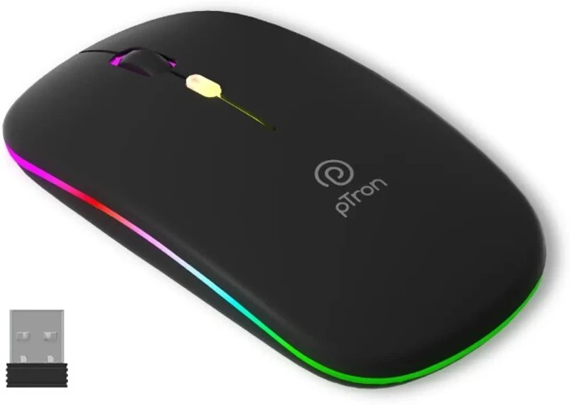 Mouse pTron Flick M1 Wireless Ambidextrous Optical Mouse High Precision...more